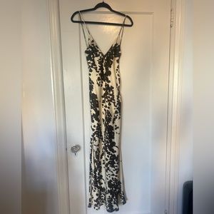 Zara silk maxi dress